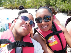 On our way to Paradise Island.