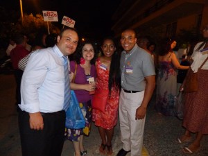 With Giorgos & Evi Bouras outside of the Kingdom Hall in Athens, Greece.